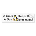 A Linux A Day... bumper stickers by clarjon1 A Linux A Day... bumper stickers