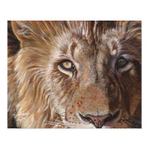 A Lion Face Poster posters by artbyakiko A Lion Face Poster posters