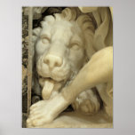 A Lion licking the foot of Daniel Print