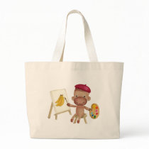 A little artist Socky the Sock Monkey Bag