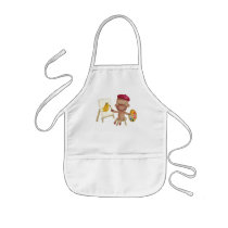 A Little Artist Socky the Sock Monkey Kids Apron