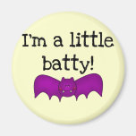 A Little Batty Halloween T-shirts and Gifts Fridge Magnets