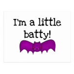 A Little Batty Halloween T-shirts and Gifts Post Cards