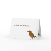A little bird told me... greeting cards