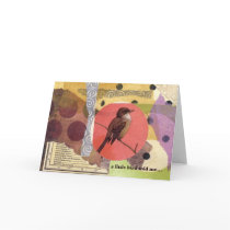 "a little bird told me..." note card