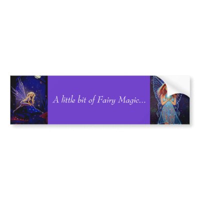 A little bit of Fairy Magic - Bumper Sticker by SusanRodio