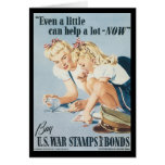 A Little Can Help World War 2 Greeting Card