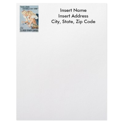 A Little Can Help World War 2 Letterhead Design by worldwar2gifts