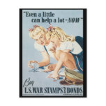 A Little Can Help World War 2 Post Card