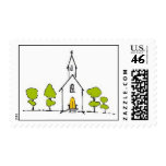 A LITTLE CHURCH IN THE COUNTRY POSTAGE STAMPS