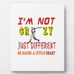 A Little Crazy for Baseball Photo Plaque