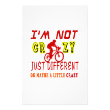 A Little Crazy for Cycling Stationery Design