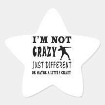 A Little Crazy for Shot put Sticker