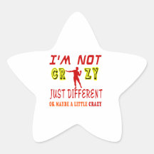 A Little Crazy for Shot Put Stickers