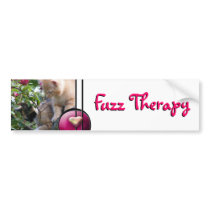 A Little Fuzz Therapy Bumper Stickers