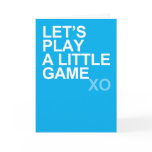 A Little Game (xo) Card