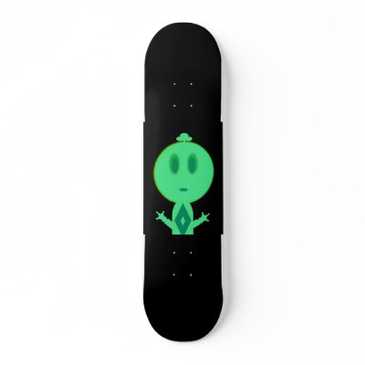 A Little Green Man Skateboard Decks by SeaAngel