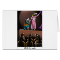 A Little Horse Play Funny Horse Cartoon Gifts cards