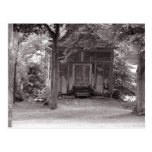 A little house in the woods postcard postcards
