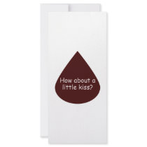 A Little Kiss rack cards by FunnyStuffStore A Little Kiss rack cards