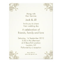 A Little Lacey (cream) 4.25x5.25 invitations