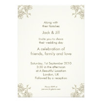 A Little Lacey (Cream) 5x7 invitations
