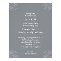 A Little Lacey (taupe) 4.25x5.25 invitations