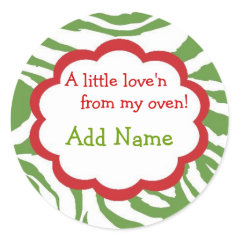A little love'n Personalized Christmas Stickers