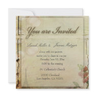 A little old fashioned wedding invite invitation
