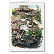 a little pagoda greeting cards