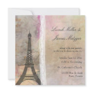 A little Paris ... a little lace wedding invite invitation