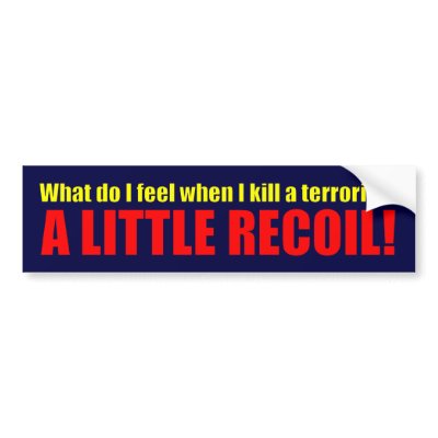 A Little Recoil! Bumper Stickers by Megatudes