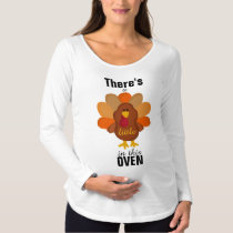 maternity, long, sleeve, t-shirt, mommy-to-be, baby bump, expecting, infant, pregnancy, turkey, Camiseta com design gráfico personalizado