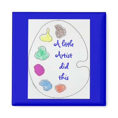 A littleArtist  Magnet by KatAnnette