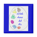 A littleArtist Magnet by KatAnnette A littleArtist Magnet