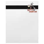 a LMAO laughing my ass off funny donkey cartoon Customized Letterhead