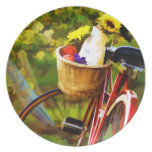 A Loaf of Bread a jug of Wine & a Bike Plate