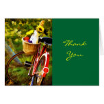 A Loaf of Bread a Jug of Wine and a Bike Thanks Greeting Card