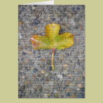A lonely leaf cards