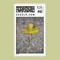 A lonely leaf postage by tina626 A lonely leaf postage