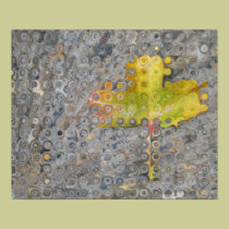 A lonely leaf posters