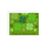 A Lot of Green Four Leaf Lucky Clovers Post Cards