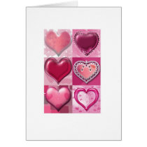 hearts, love, couple, feelings, pink, cute, infatuation, care, tender, Card with custom graphic design
