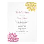 A Lotus Flower Bridal Shower (yellow) Custom Invitations