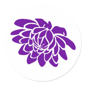 A Lotus Flower Sticker (purple) sticker