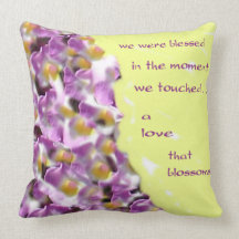 A Love That Blossoms Throw Pillow