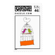 A LOVEBIRDS POSTAGE STAMPS