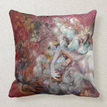 A Loving Monster Throw Pillows