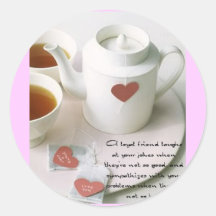A Loyal Friend Tea Sticker