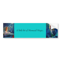 A lttle bit of Mermaid Magic - Bumper Sticker bumper stickers